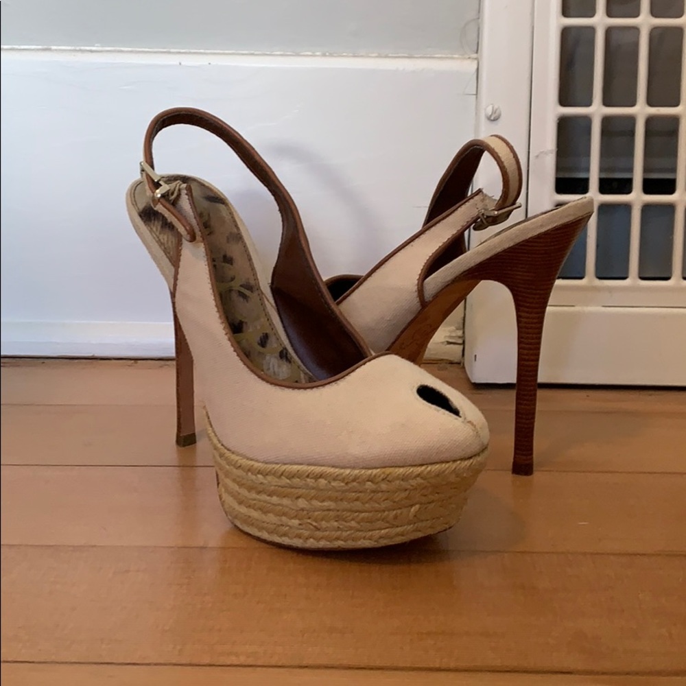 Sam Edelman Sling-Back Platform Heel